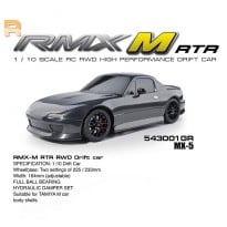1/10 RMX M MX-5 Grey Pre-Painted Body Brushless RWD RTR Drift Car EP w/ 2.4GHz Radio