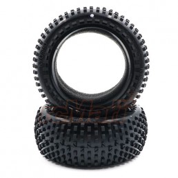 Soft Front Tire 2 pcs Black w/ Inner Sponge For Dirt Hog